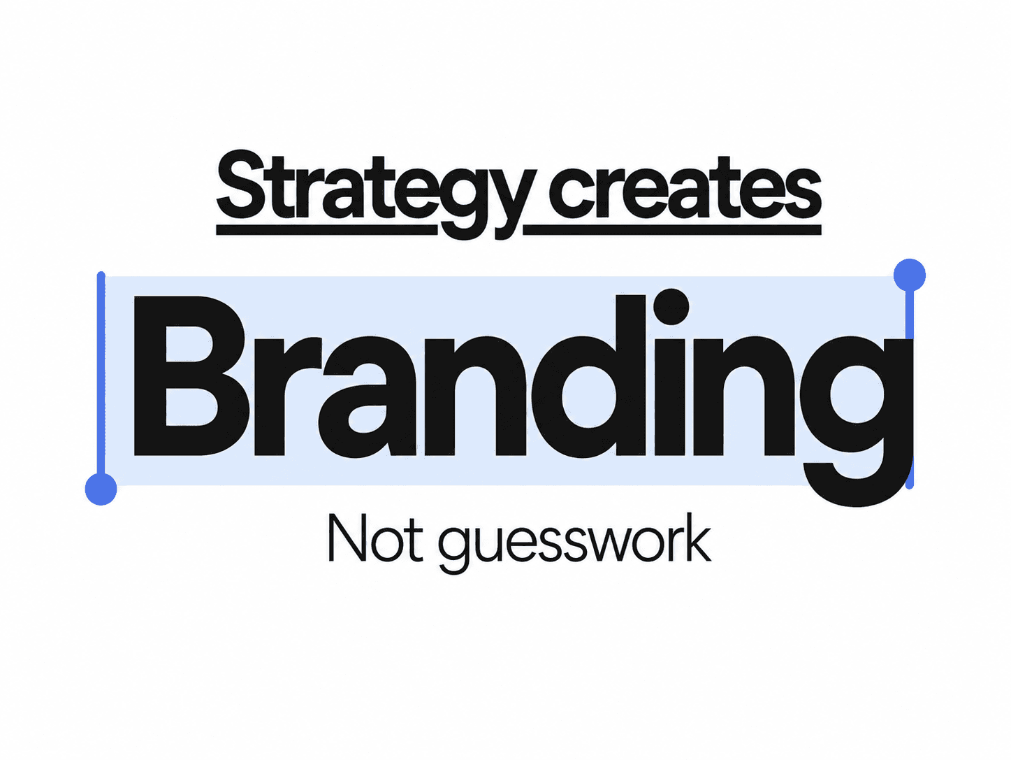 Strategy first, identity that follows