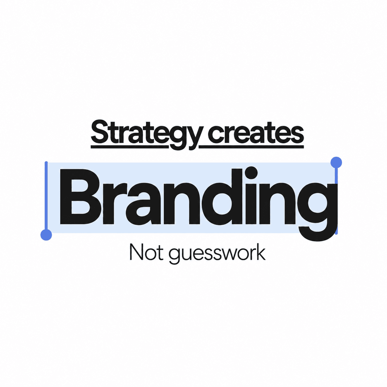 Strategy first, identity that follows